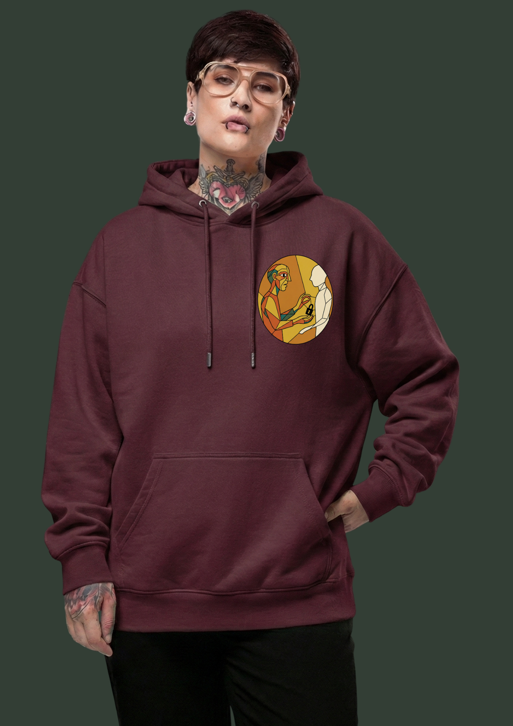 TOO LATE-Signature Heavyweight Hoodie