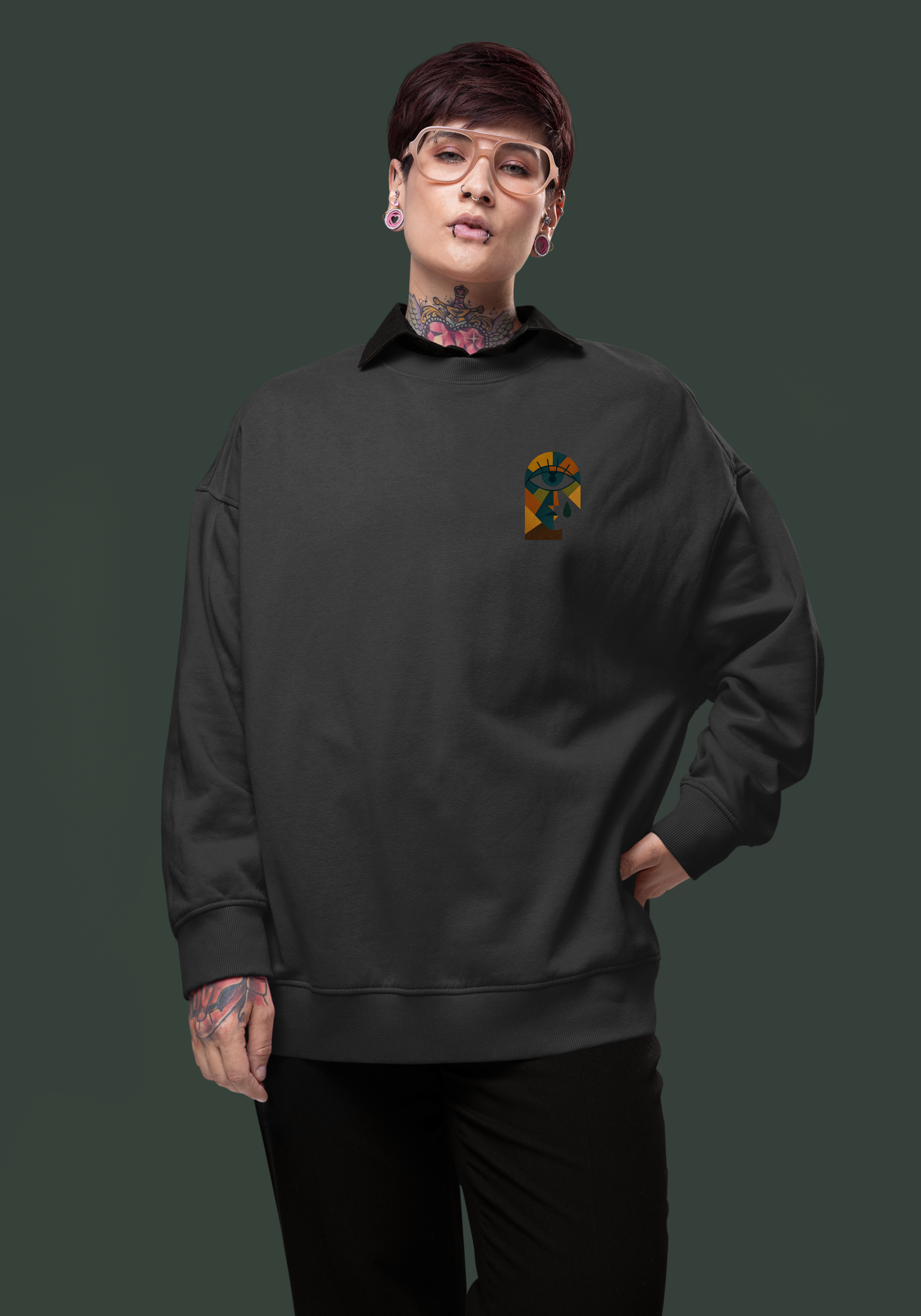 Let the Tear Cry-Heavyweight Organic Sweatshirt