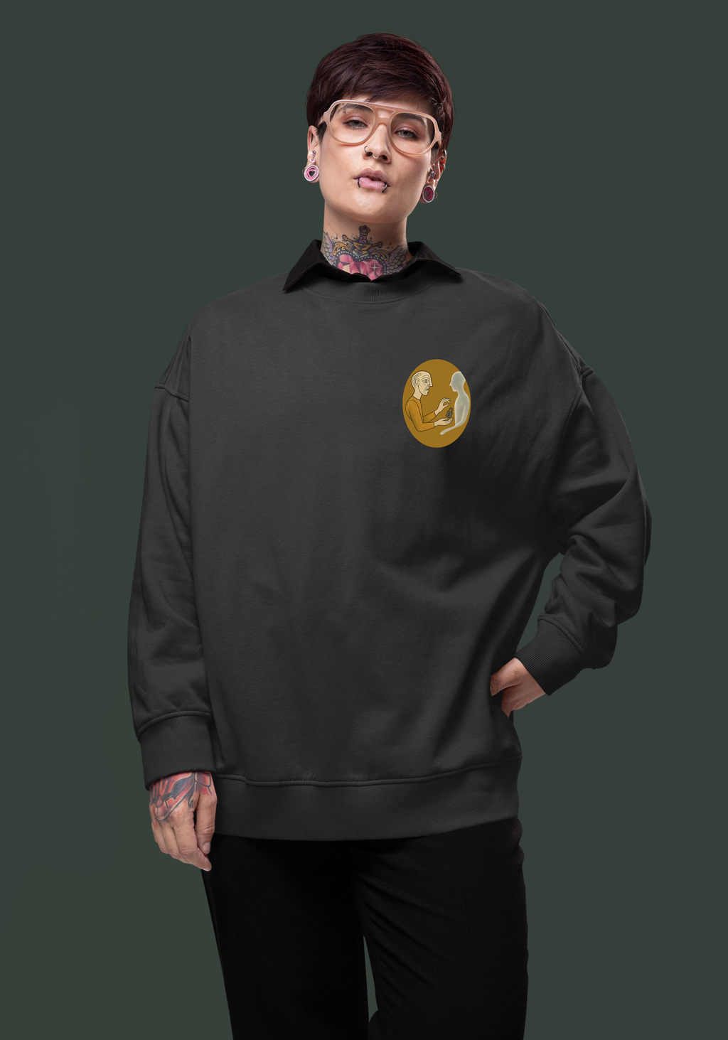 TOO LATE-Heavyweight Organic Sweatshirt