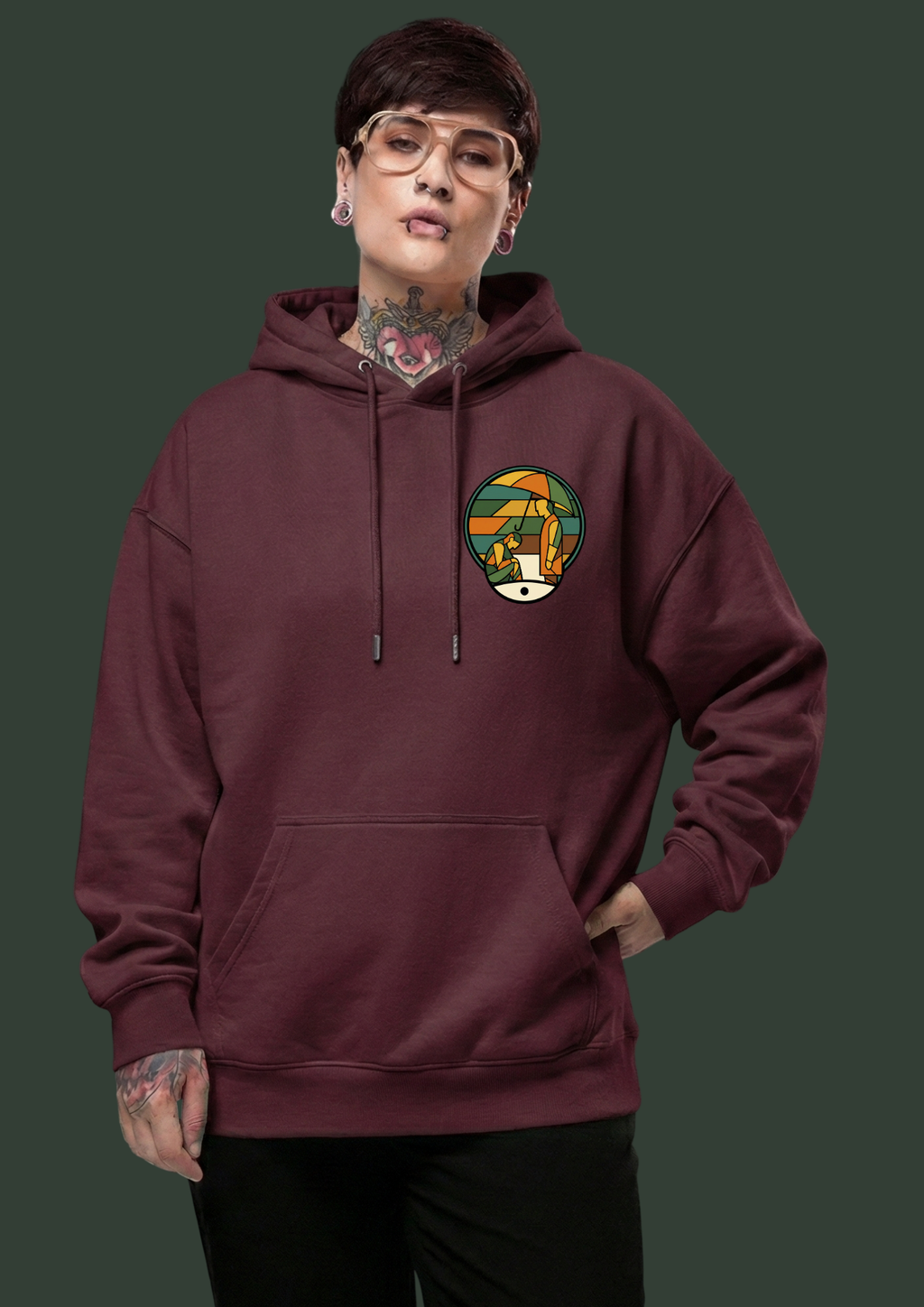 THE SILENT SIDE-Signature Heavyweight Hoodie