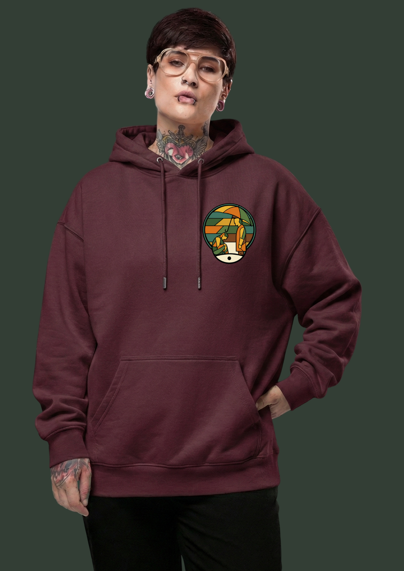 THE SILENT SIDE-Signature Heavyweight Hoodie