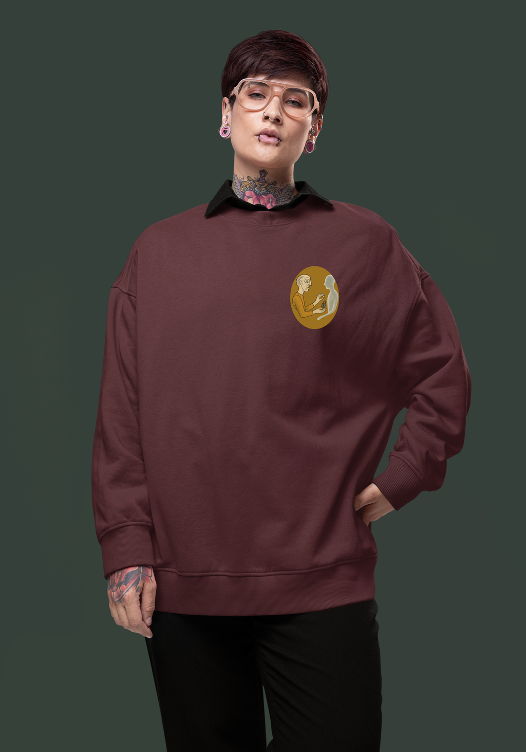 TOO LATE-Heavyweight Organic Sweatshirt