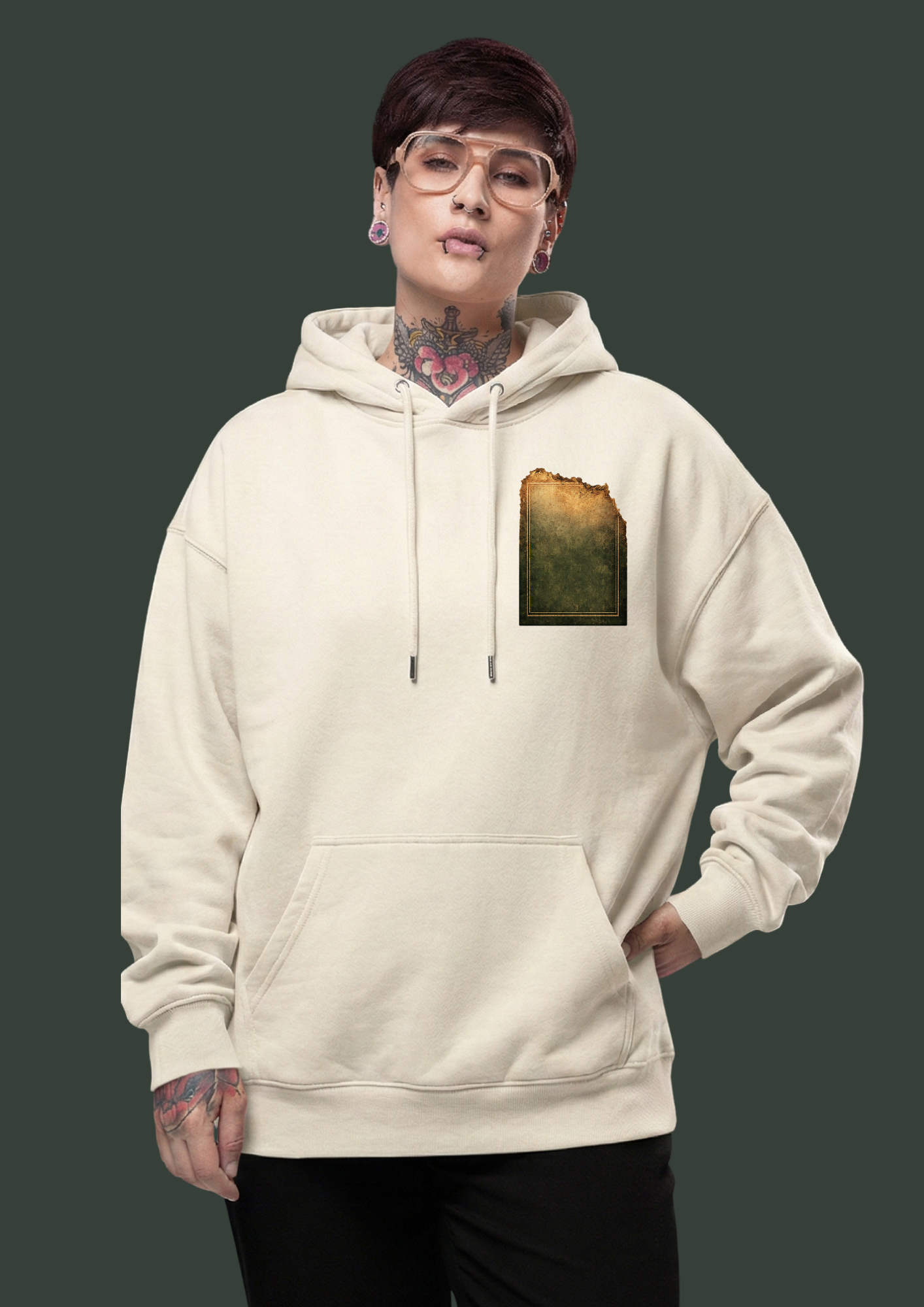 Fading Self-Signature Heavyweight Hoodie