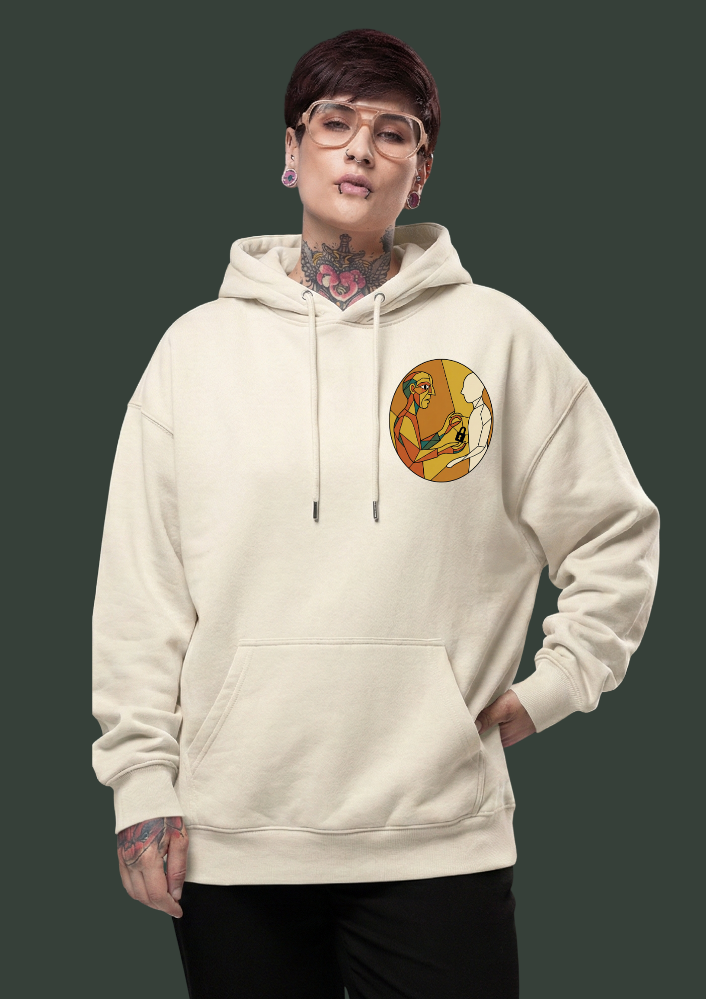 TOO LATE-Signature Heavyweight Hoodie