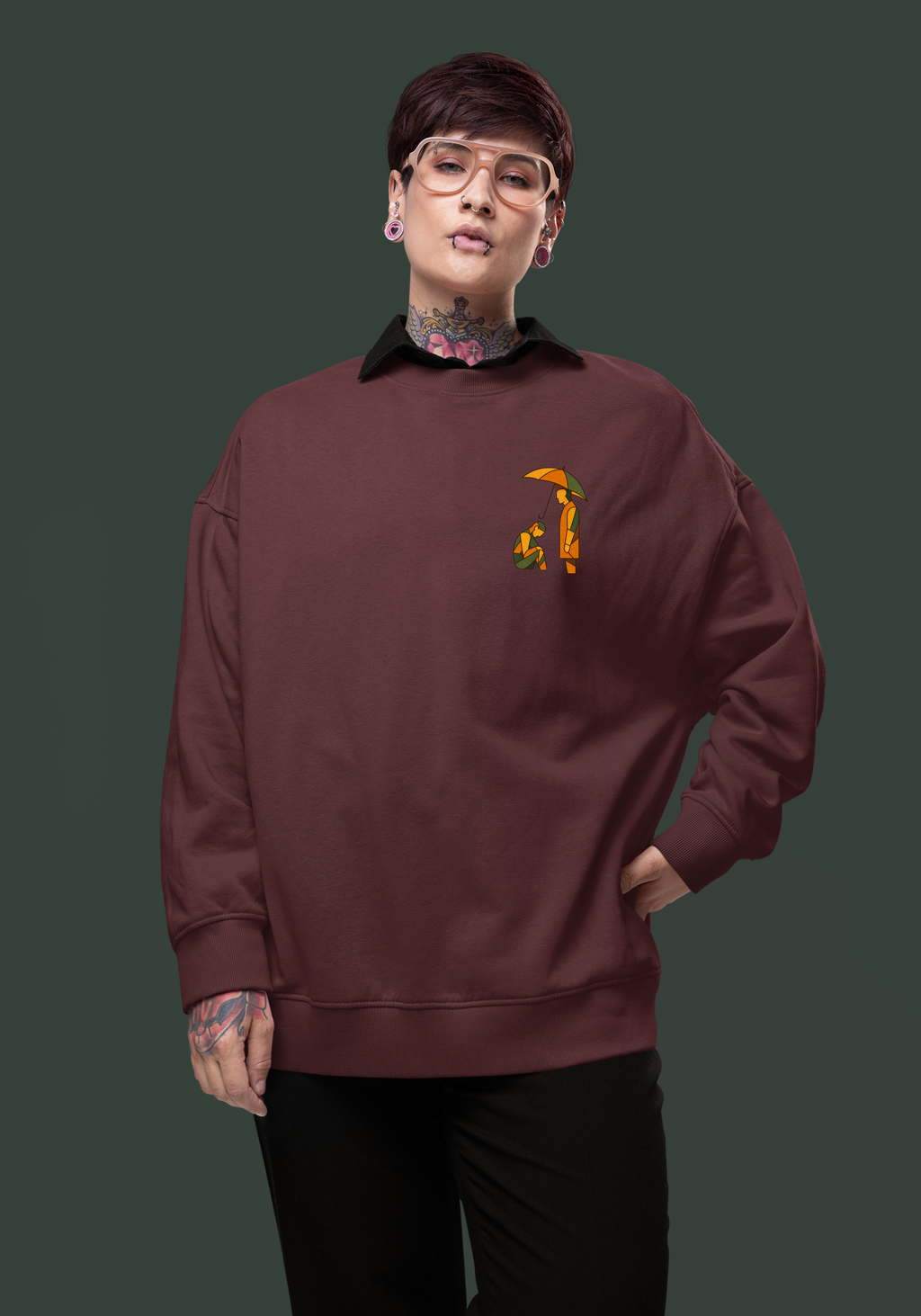 THE SILENT SIDE-Heavyweight Organic Sweatshirt