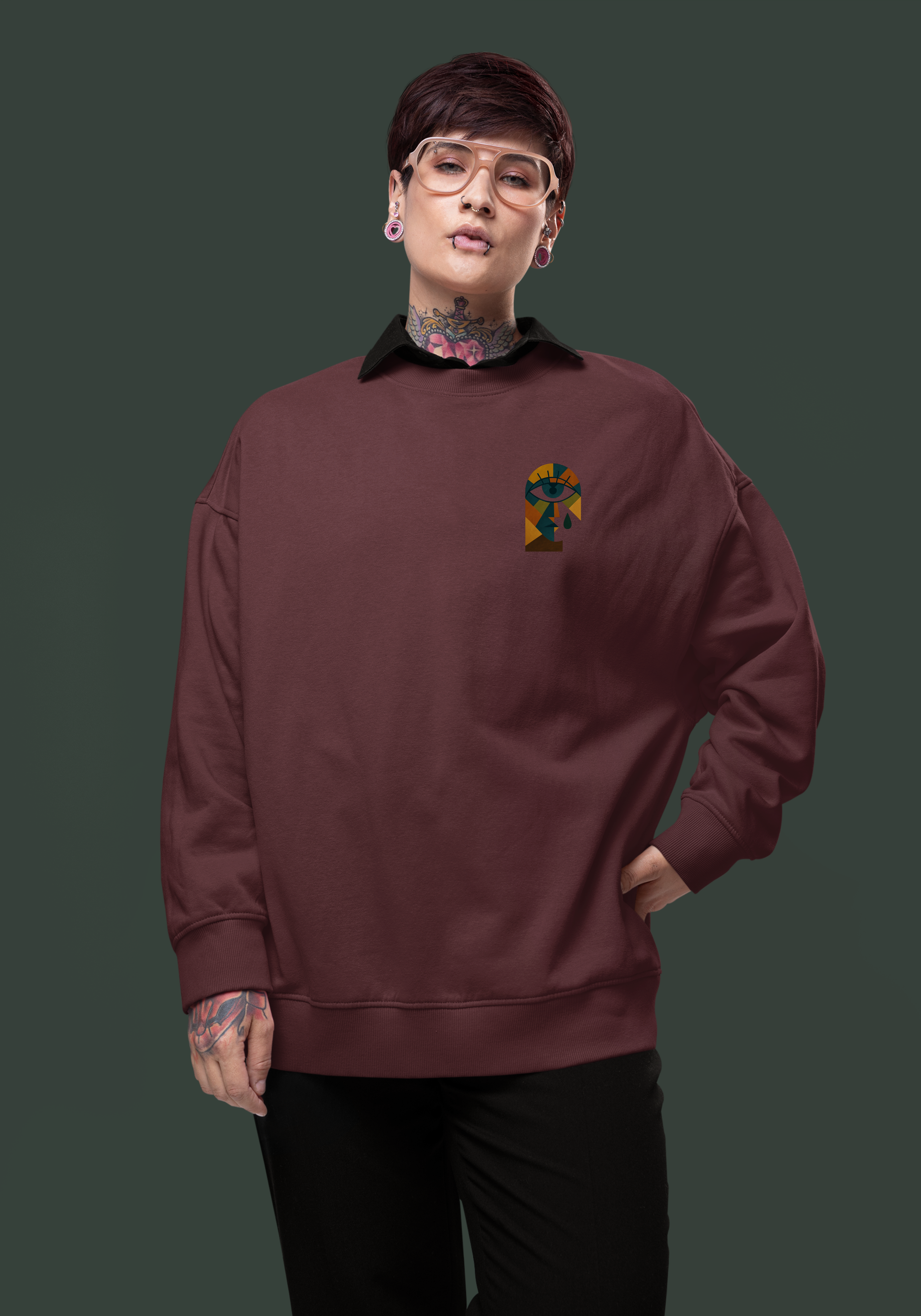 Let the Tear Cry-Heavyweight Organic Sweatshirt