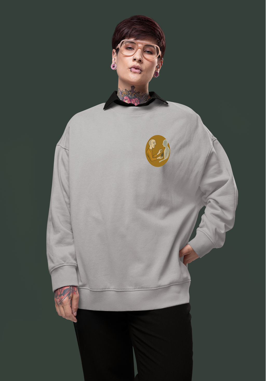 TOO LATE-Heavyweight Organic Sweatshirt