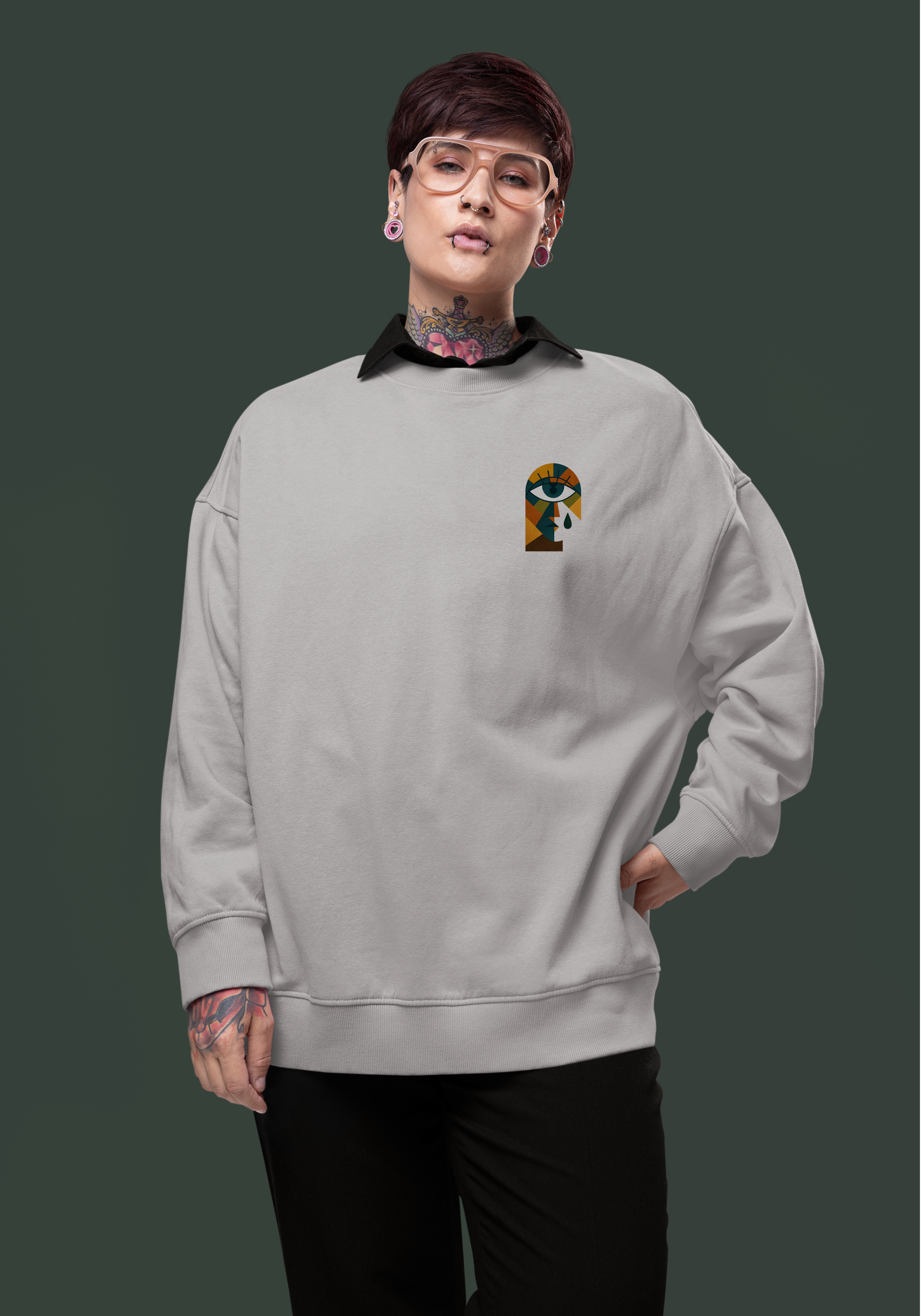 Let the Tear Cry-Heavyweight Organic Sweatshirt