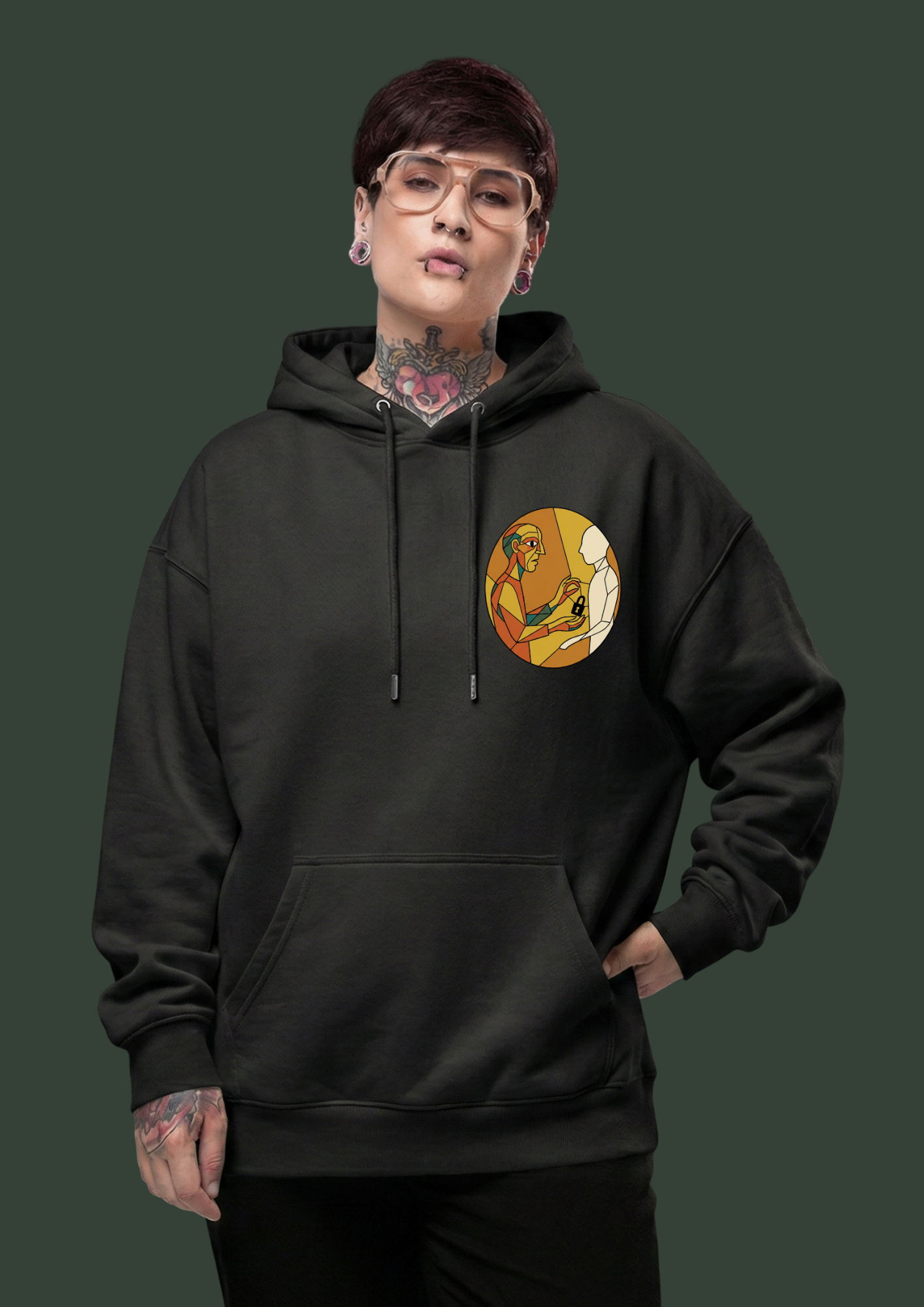 TOO LATE-Signature Heavyweight Hoodie