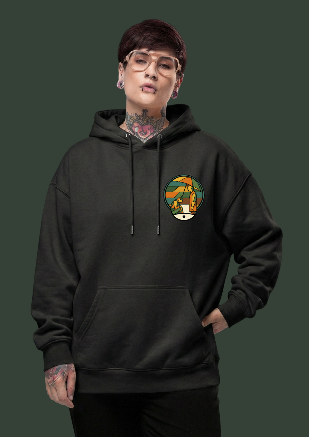 THE SILENT SIDE-Signature Heavyweight Hoodie