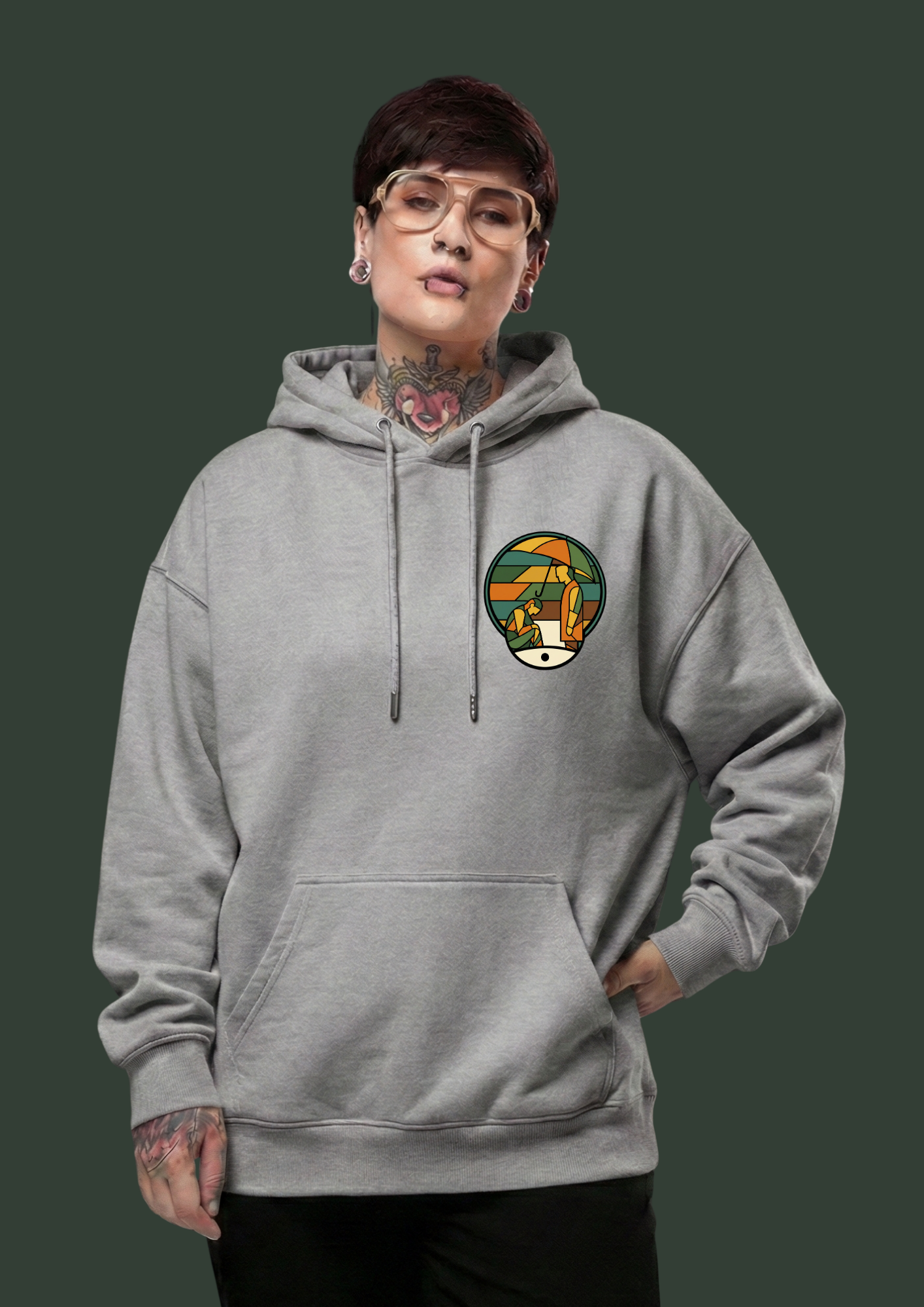 THE SILENT SIDE-Signature Heavyweight Hoodie