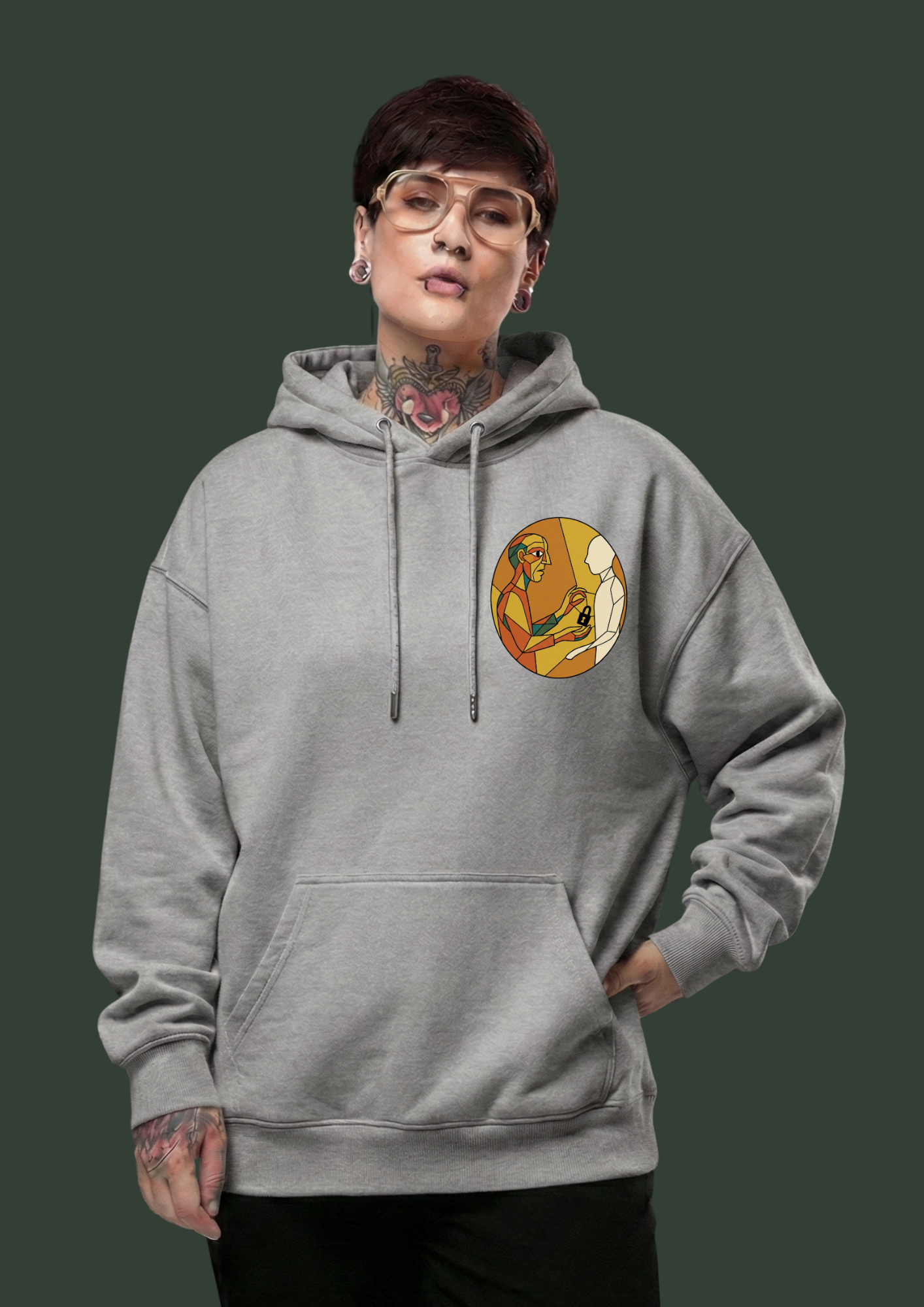 TOO LATE-Signature Heavyweight Hoodie