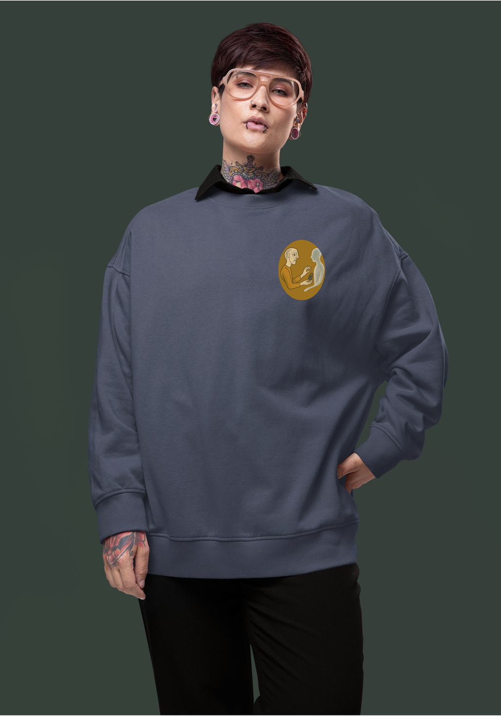 TOO LATE-Heavyweight Organic Sweatshirt