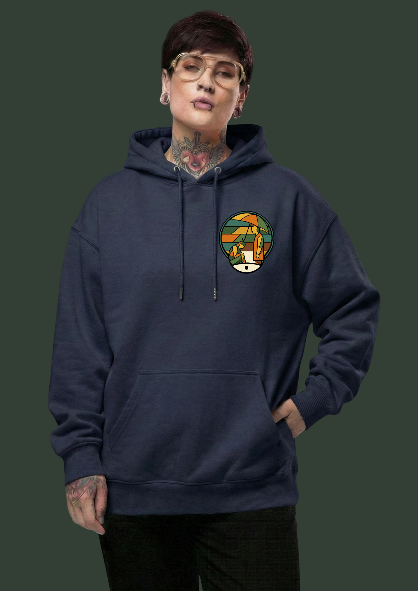 THE SILENT SIDE-Signature Heavyweight Hoodie