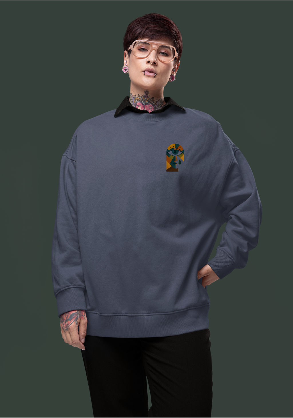 Let the Tear Cry-Heavyweight Organic Sweatshirt