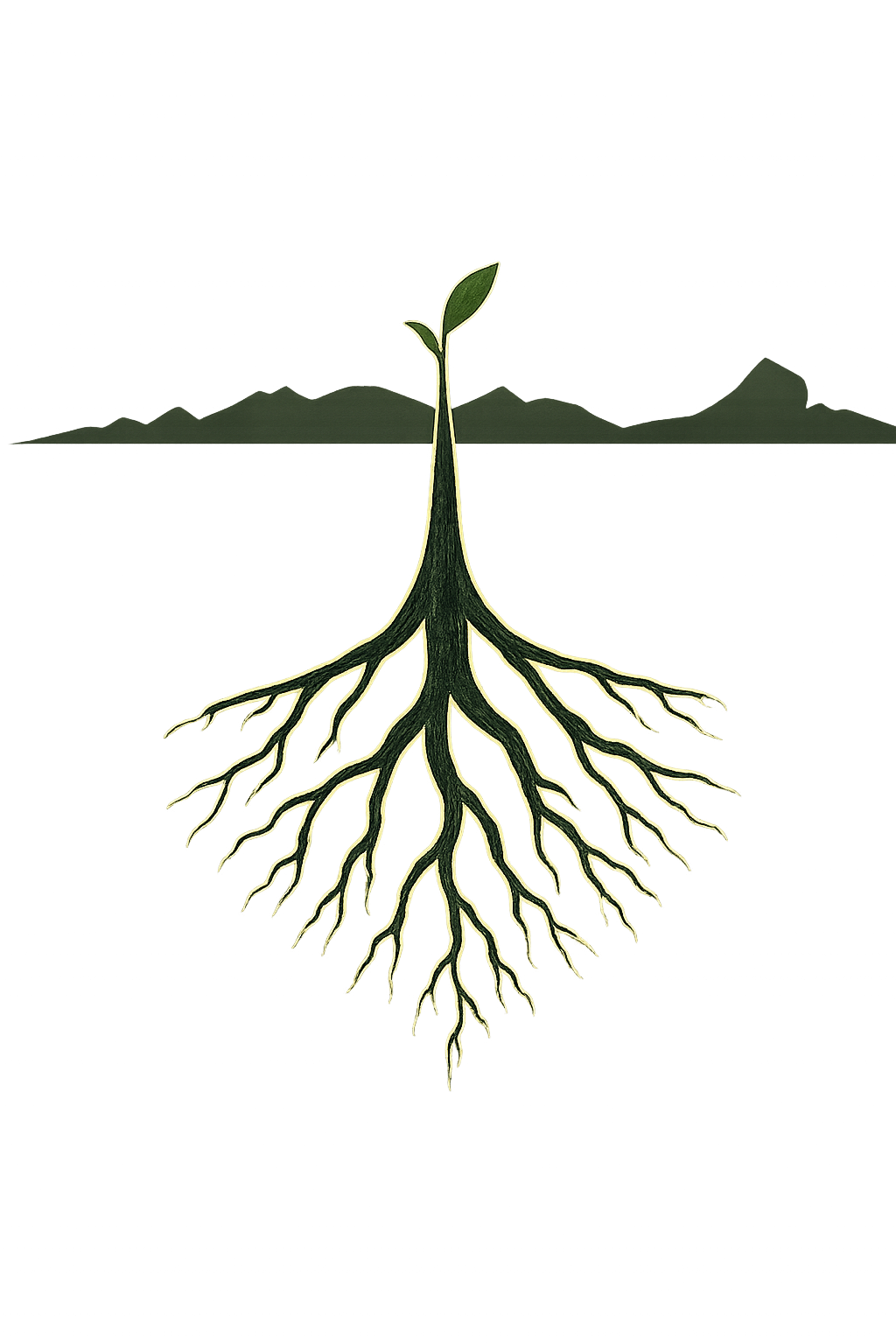 Growing in the Depths-Heavyweight Organic Sweatshirt