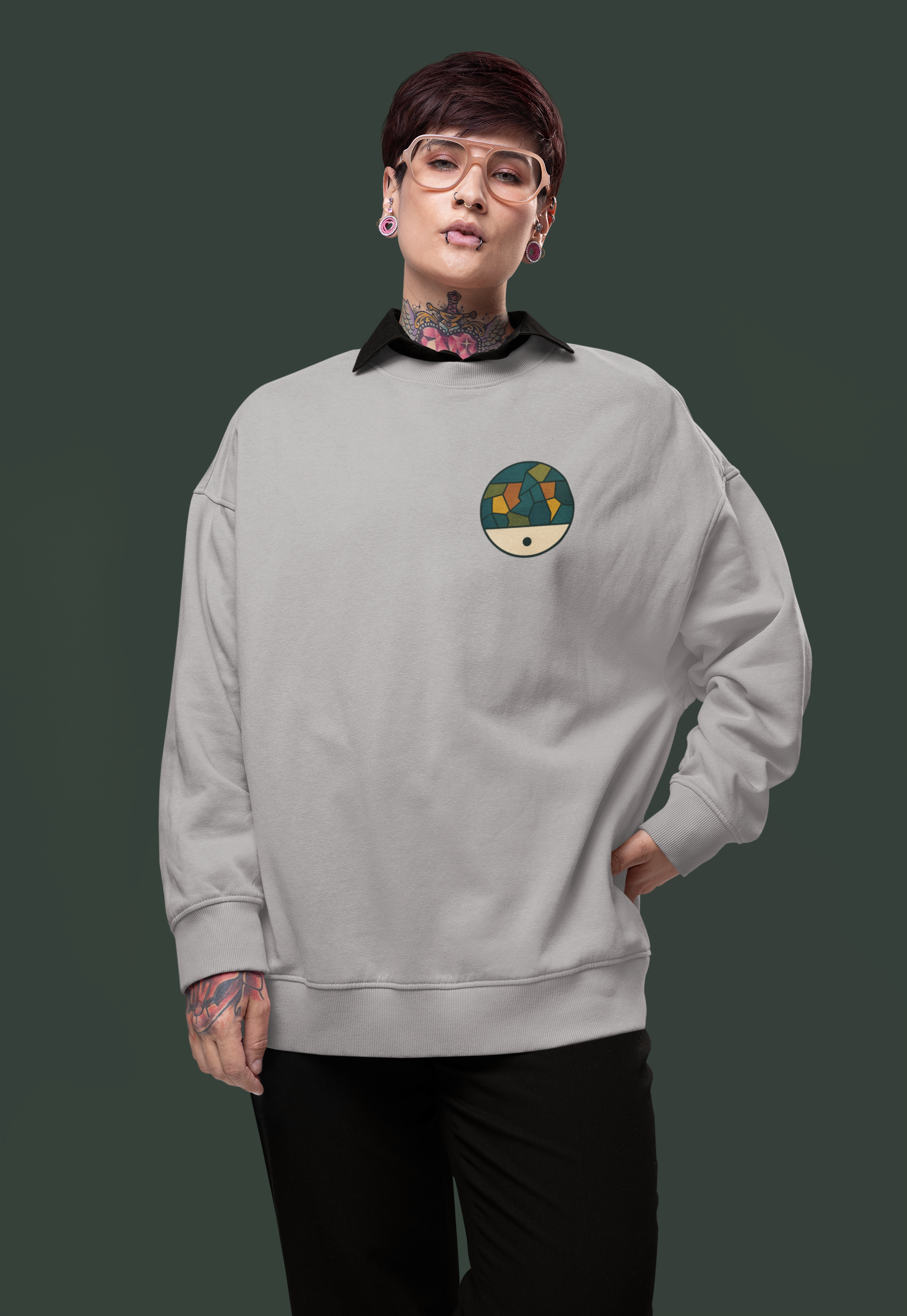 The Geography of Solitude-Heavyweight Organic Sweatshirt