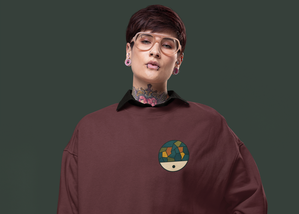 The Geography of Solitude-Heavyweight Organic Sweatshirt