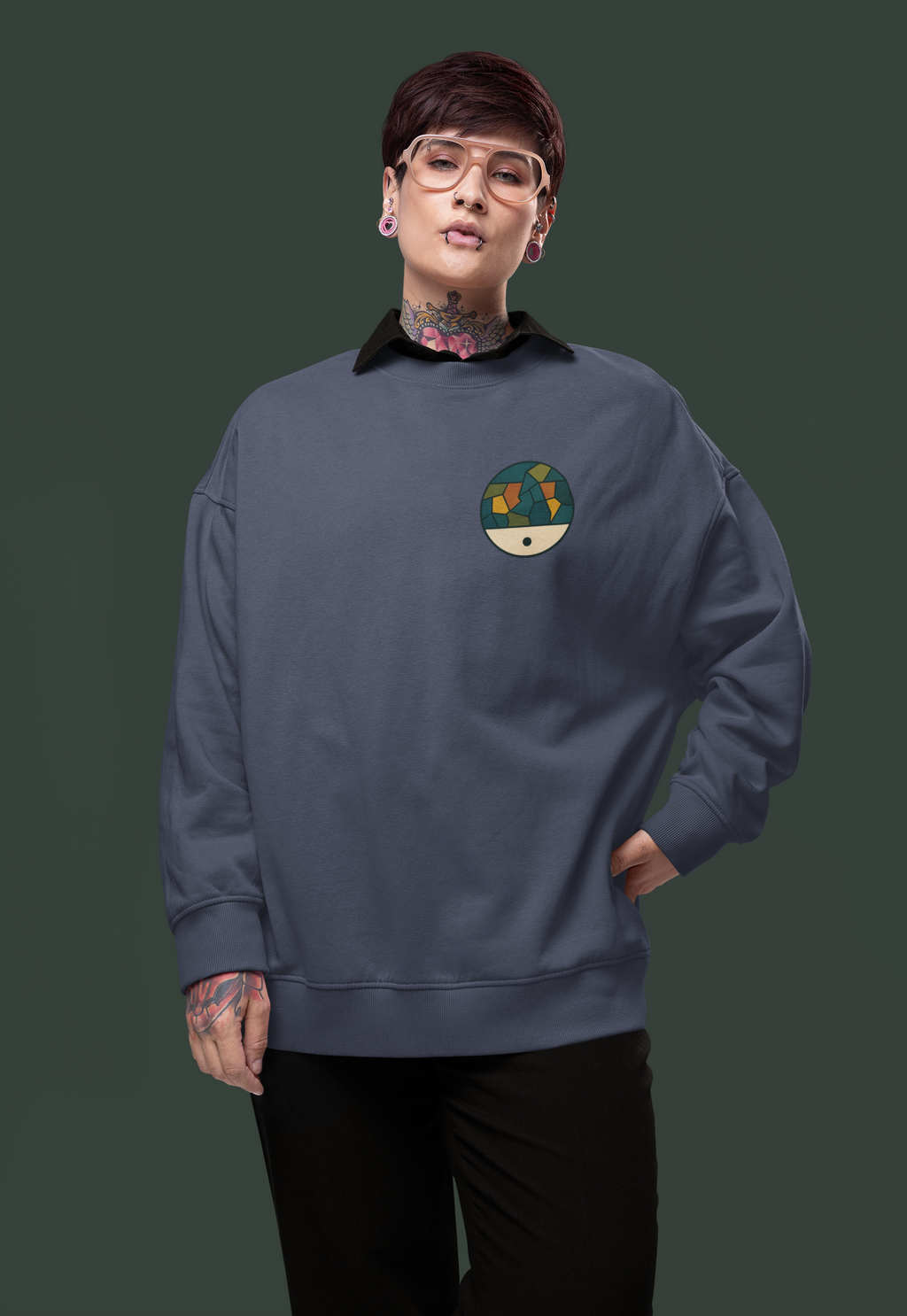 The Geography of Solitude-Heavyweight Organic Sweatshirt