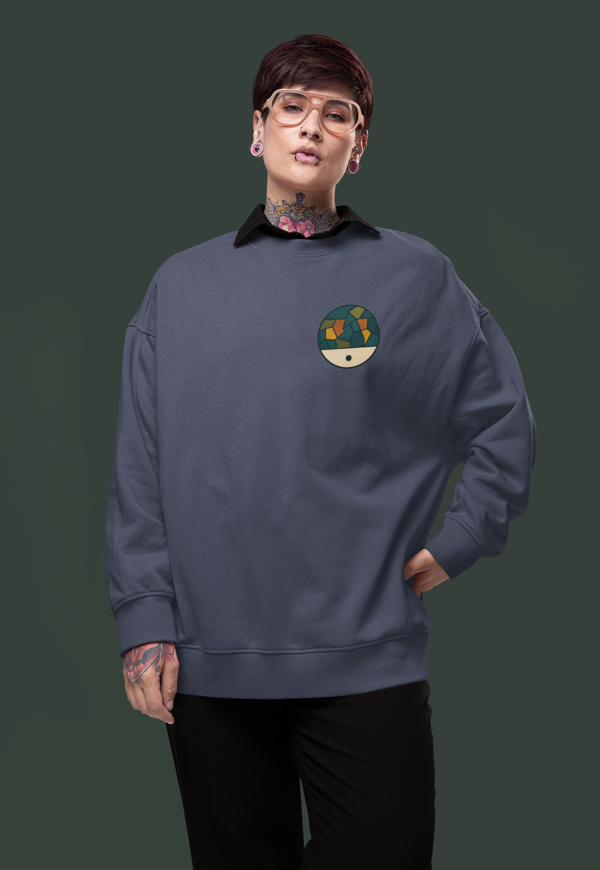 The Geography of Solitude-Heavyweight Organic Sweatshirt