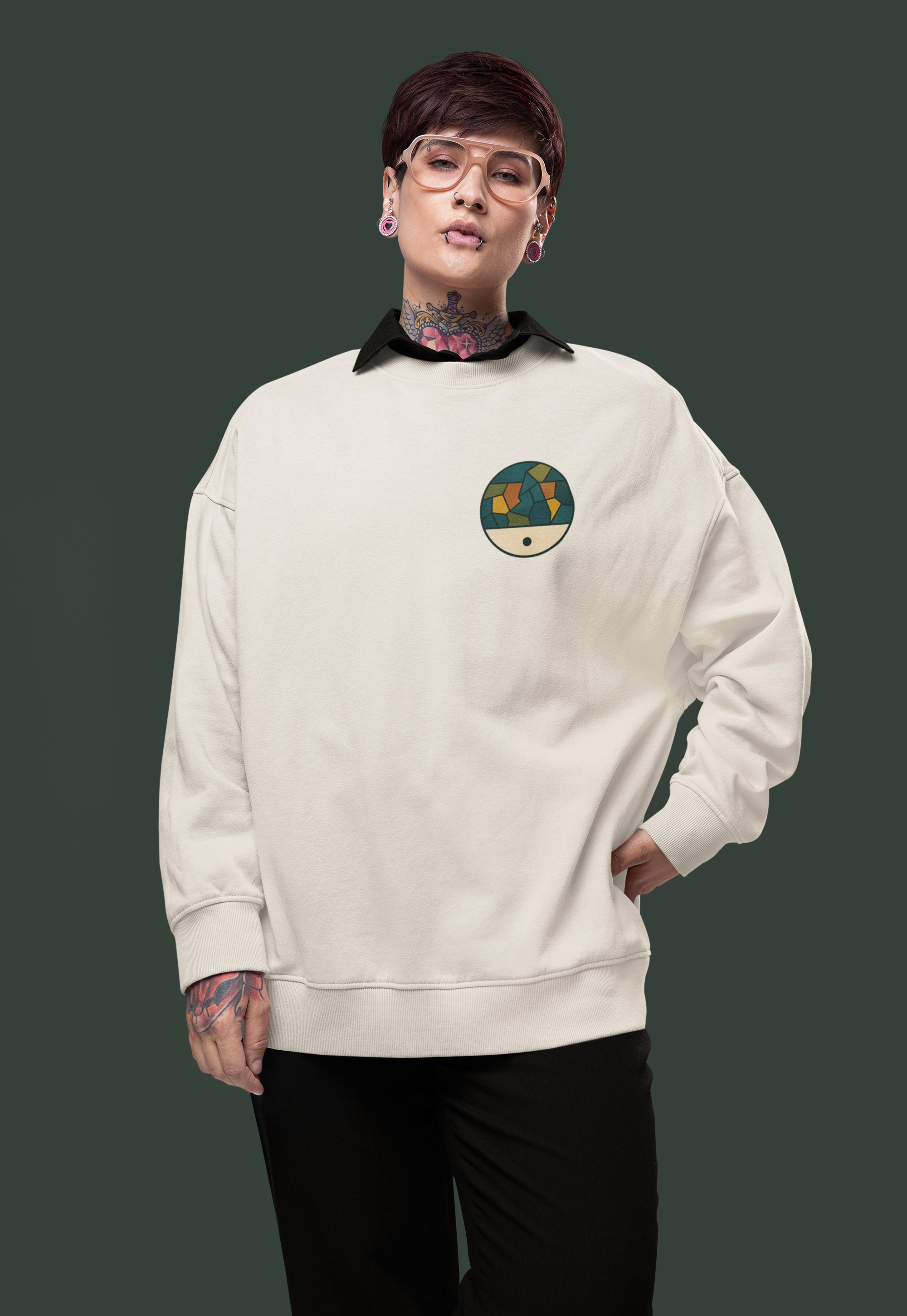 The Geography of Solitude-Heavyweight Organic Sweatshirt