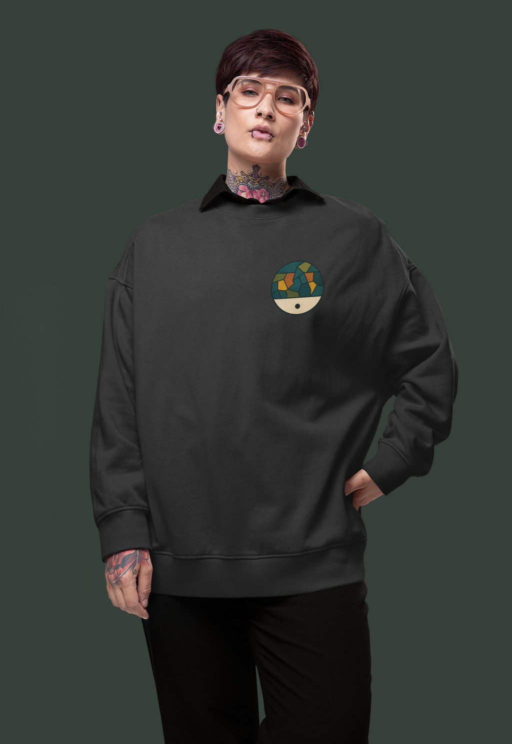 The Geography of Solitude-Heavyweight Organic Sweatshirt